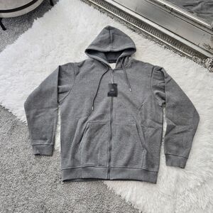 Blue Ice Premium Clothing Full Zip Grey Hoodie. Size Large. New.Classic hoodie